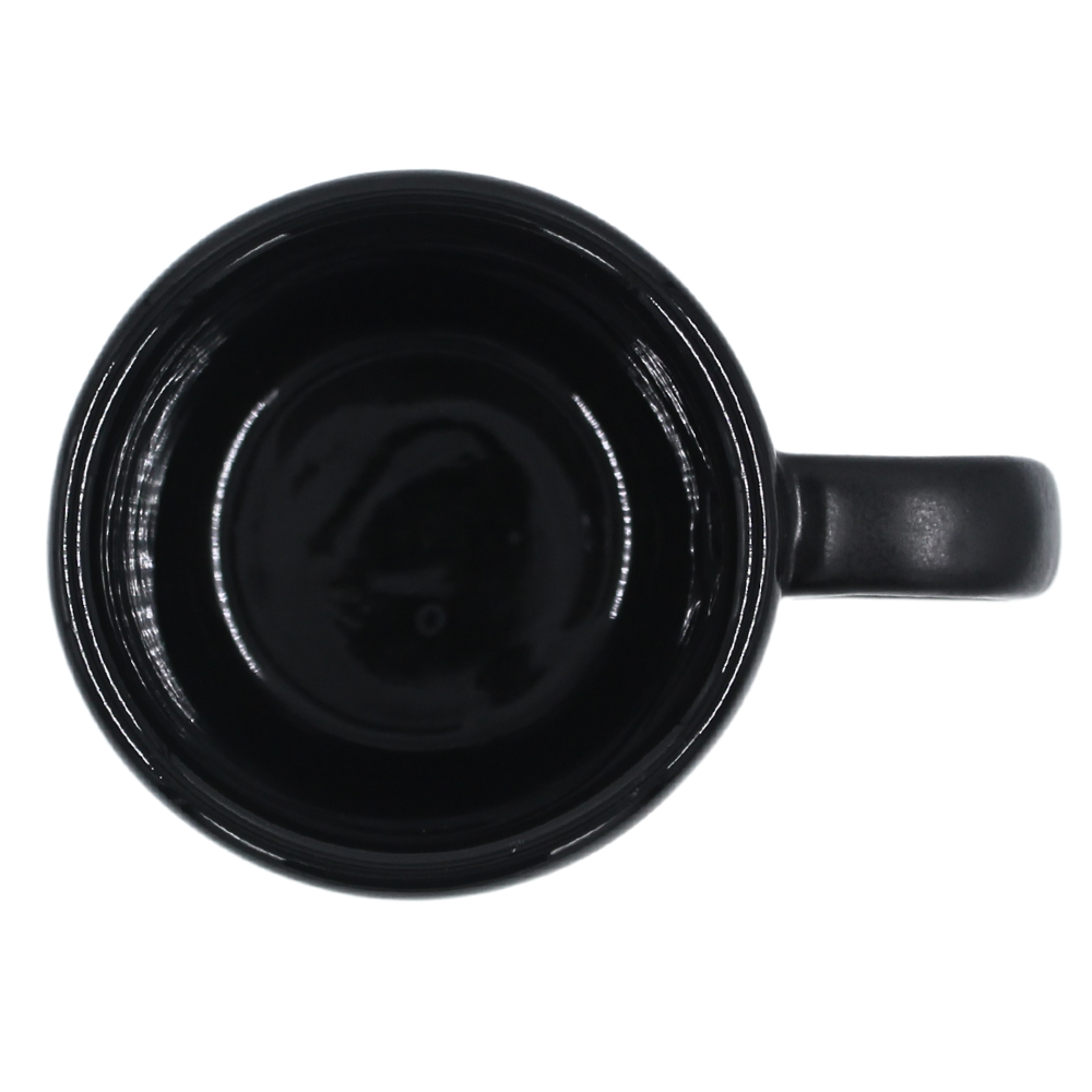 Taza de cerámica Negro Mate / Negro 10 onzas "Houston"