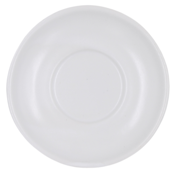 Plato para taza expreso apilable Blanco Mate