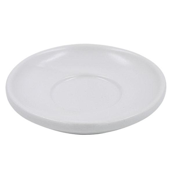Plato para taza expreso apilable Blanco Mate