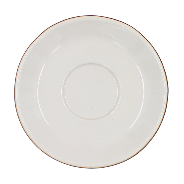 Plato Jumbo 6 1/2" Cafe Chocolate/Blanco
