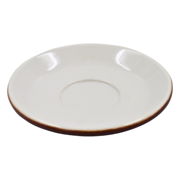 Plato Jumbo 6 1/2" Cafe Chocolate/Blanco