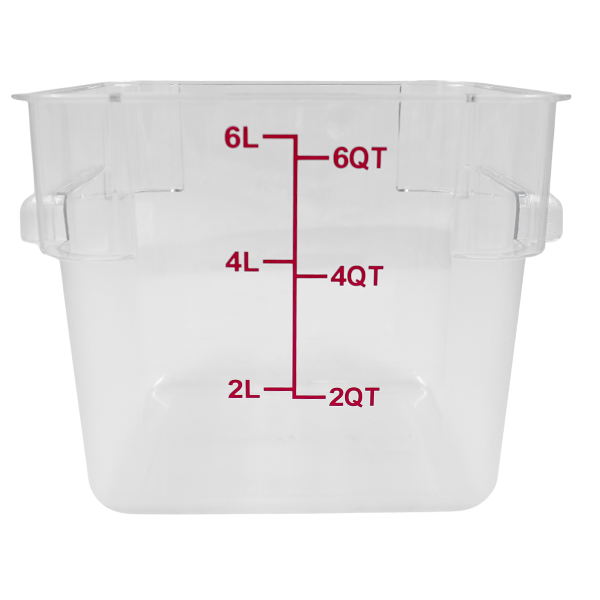 Contenedor De Policarbonato Cuadrado 6L@