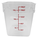 Contenedor  De Policarbonato Cuadrado 18L@
