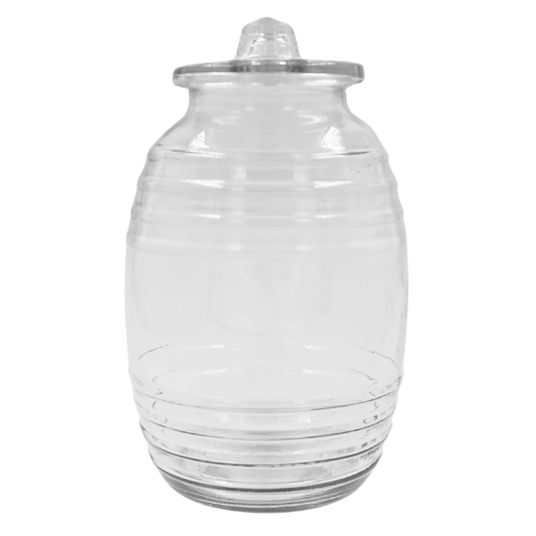 Vitrolero Con Tapa De Vidrio 3L