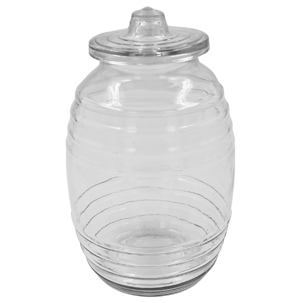Vitrolero Con Tapa De Vidrio 3L