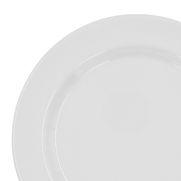 Plato Trinche Horeca 10.5 Pulg. Melamina Blanca