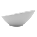 Bowl Inclinado De 21 Cm De Melamina Blanca