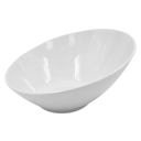Bowl Inclinado De 21 Cm De Melamina Blanca