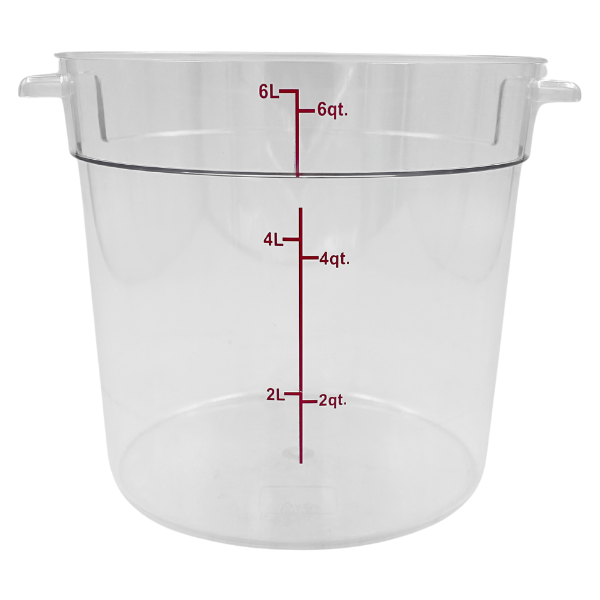 Contenedor  De Policarbonato Redondo 6L@