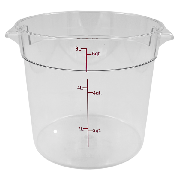 Contenedor  De Policarbonato Redondo 6L@