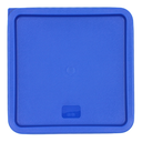 Tapa Azul Para Contenedor  De Policarbonato Cuadrado 12L@