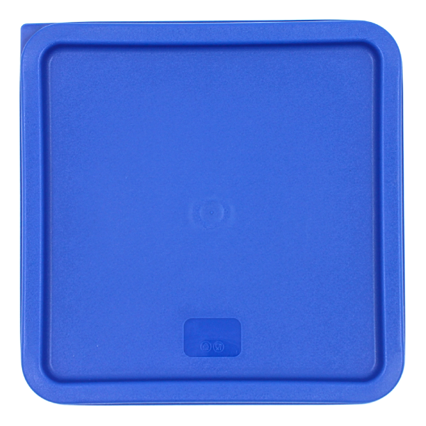 Tapa Azul Para Contenedor  De Policarbonato Cuadrado 18L@