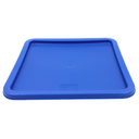 Tapa Azul Para Contenedor  De Policarbonato Cuadrado 18L@