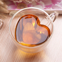 Taza con forma de corazón doble pared de Borosilicato 250 ml @