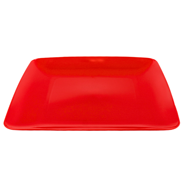 Plato Trinche Grande Polipropileno Rojo