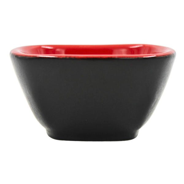 Ramekin Cuadrado 3 Oz. Negro Mate / Salsa