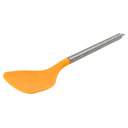 Cuchara plana Naranja con mango de acero y punta de silicon@