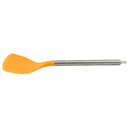 Cuchara plana Naranja con mango de acero y punta de silicon@