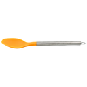 Cuchara  Naranja con mango de acero y punta de silicon@