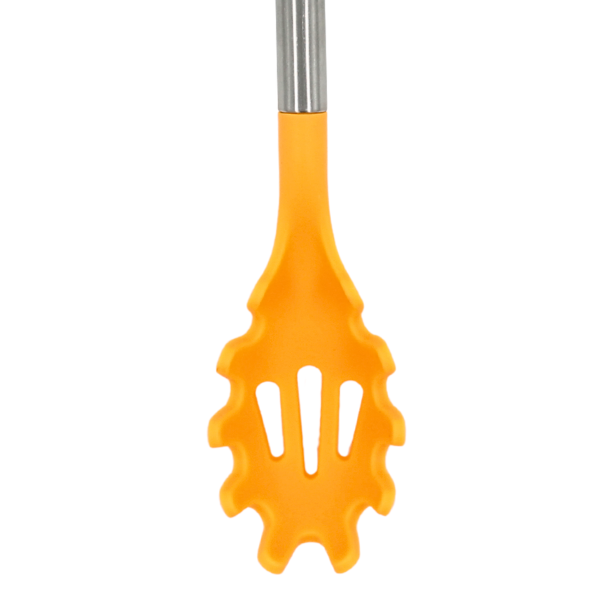 Cuchara para spaguetti Naranja con mango de acero y punta de silicon@