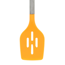 Volteador Ranurado Naranja con mango de acero y punta de silicon@