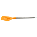 Volteador Ranurado Naranja con mango de acero y punta de silicon@