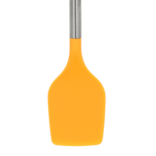 Volteador  Naranja con mango de acero y punta de silicon@