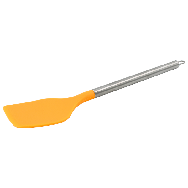 Volteador  Naranja con mango de acero y punta de silicon@