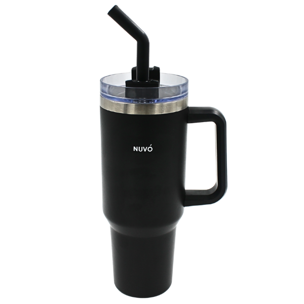 Termo Doble Pared Acero 1.2 L Negro@