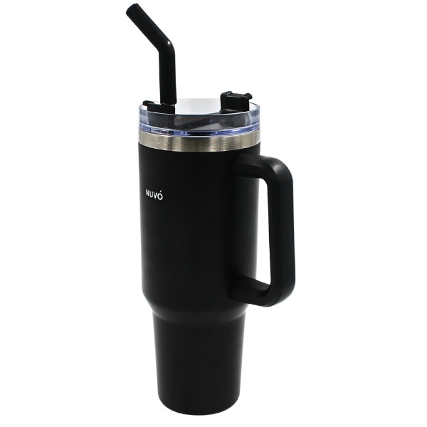 Termo Doble Pared Acero 1.2 L Negro@