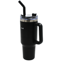 Termo Doble Pared Acero 1.2 L Negro@
