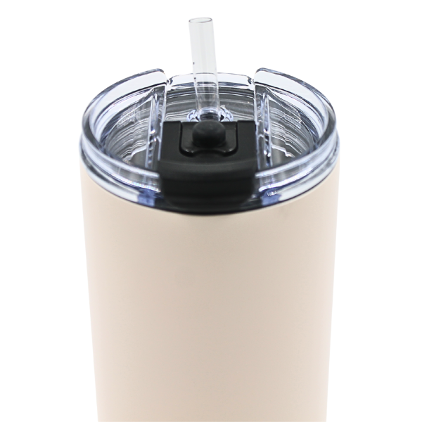Termo Doble Pared De Acero Beige 900 Ml@