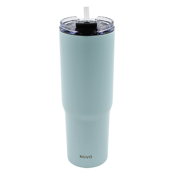 Termo Doble Pared De Acero Verde Menta 900 Ml@