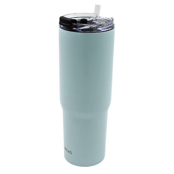 Termo Doble Pared De Acero Verde Menta 900 Ml@