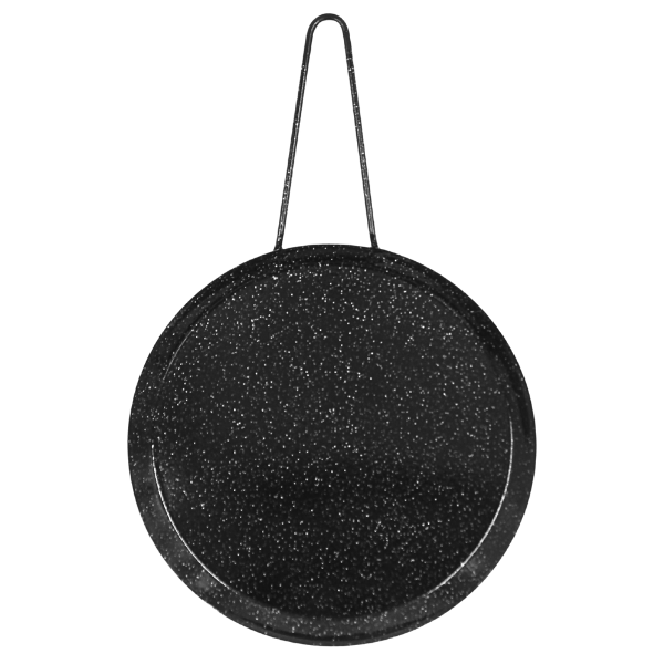 Comal Redondo Chico 24Cm Acero Porcelanizado Moteado