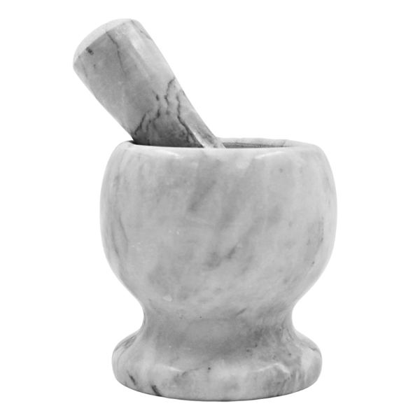 Juego Mortero y Mano de Marmol de 9 CM@