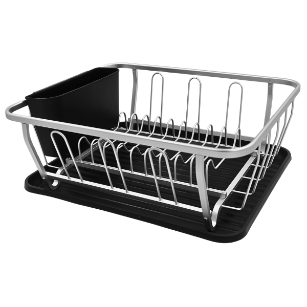 Escurridor Aluminio Con Charola Y Portacubiertos