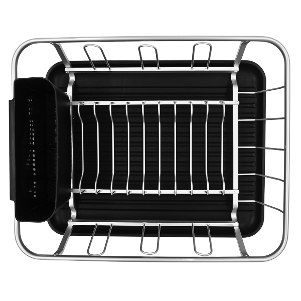 Escurridor Aluminio Con Charola Y Portacubiertos
