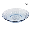 Vajilla Economica Tulipanes Sky Blue 12 Pzas(BAJA)