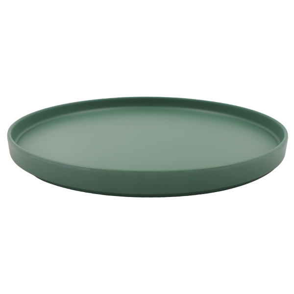 Plato Barcelona 27 Cm Melamina Verde Mate@