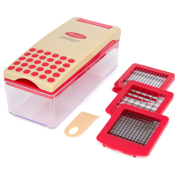 French Cutter Con 3 Aditamentos Navajas De Acero Inoxidable