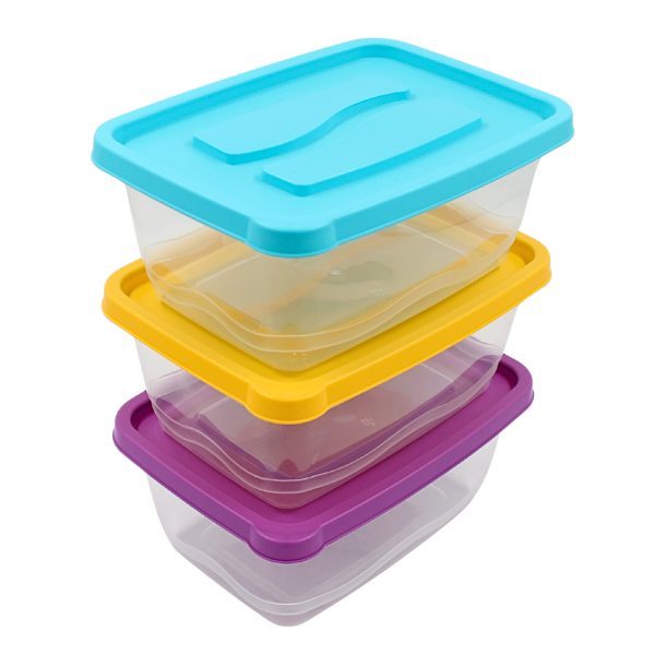 Juego de 3 contenedores plástico 2L varios colores 200-8036-RBW Home Sweet Home (36)