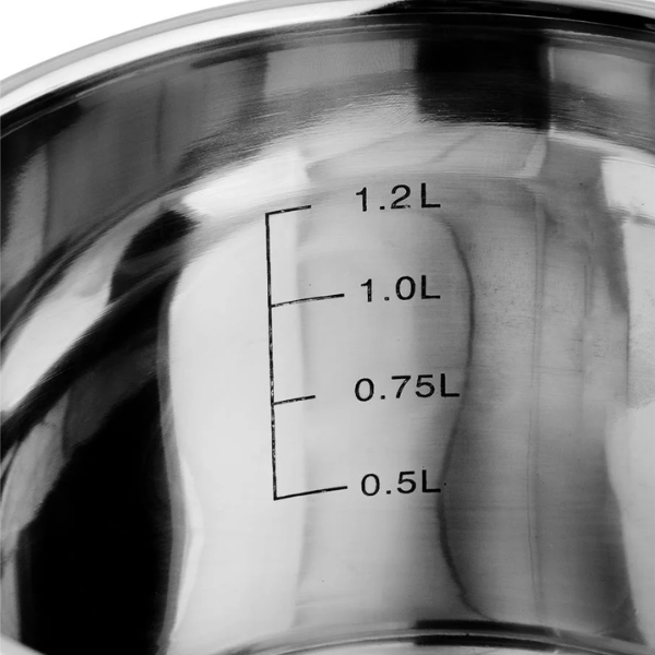 Hervidor de leche 1.2 L acero inoxidable Qualite MOD. ATS01-14