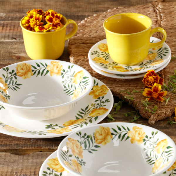 Vajilla de cerámica 16 piezas Alice Corona MOD. VL127F040116 (2)