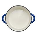 Olla de hierro fundido acabado peltre con tapa @