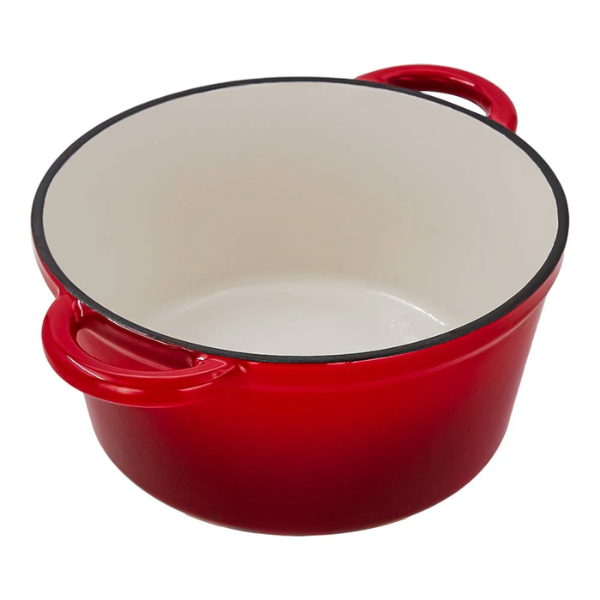 Olla de hierro fundido esmaltado con tapa 24 cm@