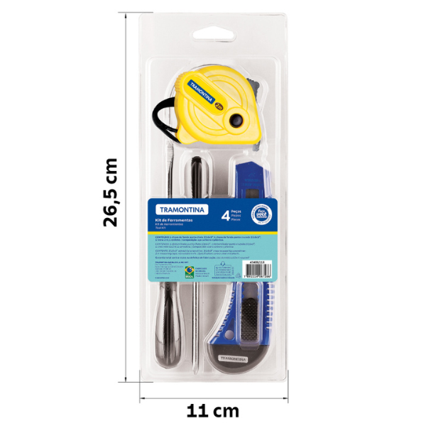 Juego De Herramientas 4 Pzas Tramontina(ONE SHOT)