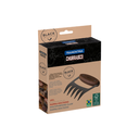 Garra multiusos Tramontina Churrasco negra con hoja de acero inoxidable oscurecido y mango de madera