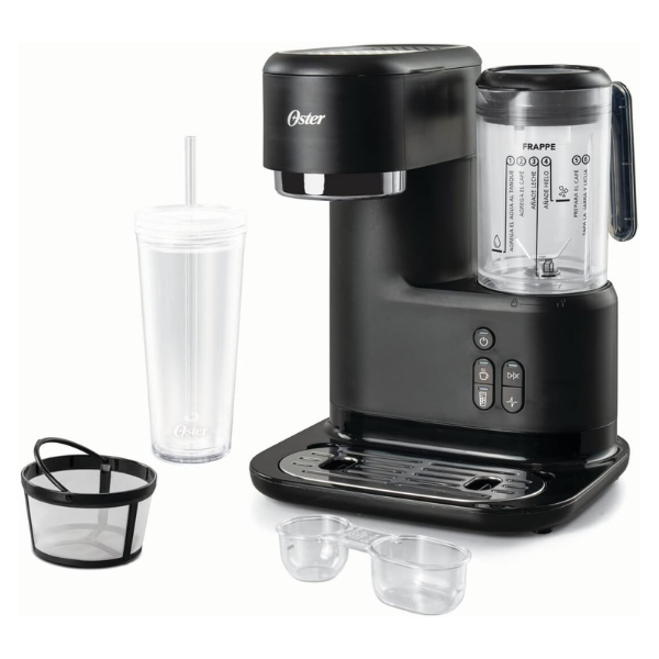 Cafetera para Frappé con Licuadora con 3 Funcionalidades Oster