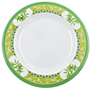Plato extendido 8 " 20 cm melamina Bambú Verde Clorofila
